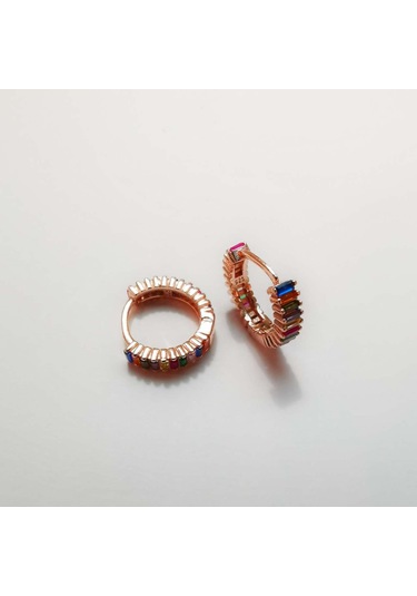 Choice Miks Baget Halka Gümüş Küpe  S