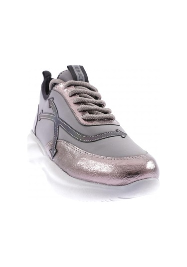 Dgn 211-23y Kadin Kalin Taban Bağcikli Sneakers Ayakkabi 211-2026-R1385 Platin