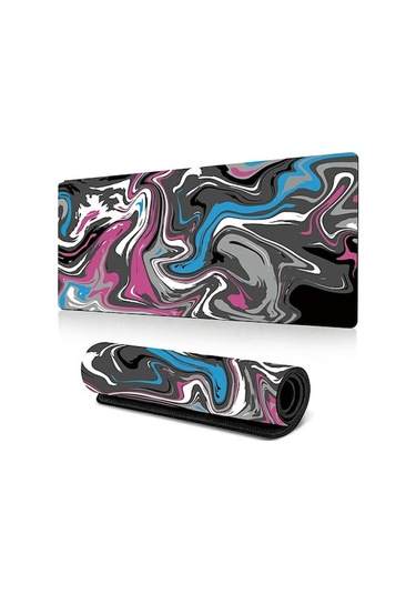Cbtx 300 X 600 X 3mm Soyut Sıvı Desenli Mouse Pad Büyük Kaymaz Kauçuk Mouse Pad - Stil C Stil C