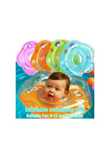 Maiyame Bebek Yüzme Halkası - Pvc Malzeme, Ayarlanabilir, Çift Tutacaklı, 1-18 Aylık Bebekler İçin, Taşınabilir Ve Pratik. Mavi