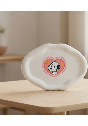 K42design Snoopy El Yapımı Dekoratif Obje, Takı Tabağı 1