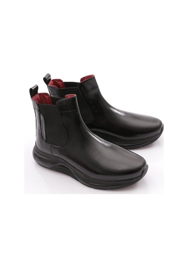 Dgn 16196 Erkek Casual Chealse Bot Siyah Baskılı