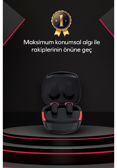 Woyax by Deji Gaming 60 MS Gecikme Çift Mod HD 4 Mikrofon ENC Kablosuz Bluetooth Oyuncu Kulaklık