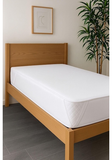 Alez-tek Kişilik Su Geçirmez- 90 Cm 190 Cm Beyaz