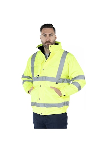 Hi-vis İş Montu Sarı