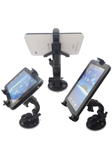 İpad Uyumlu Pda Ebook İçin Samsung Uyumlu Galaxy Tab İçin Çok Yönlü Araç Montaj Standı Beşik Emme Tutucu
