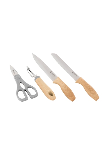 Outwell Chena Knife Set Wpeeler & Scissors Lux Kamp Mutfak Seti Siyah