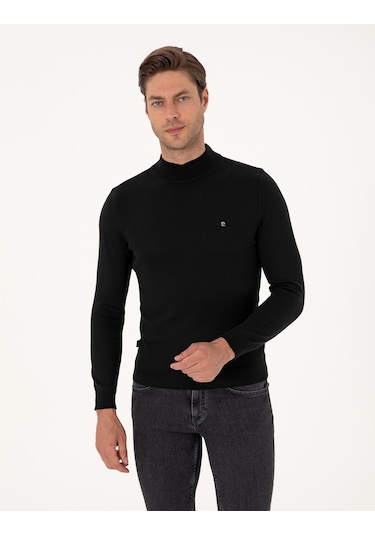 Pierre Cardin Erkek Siyah Kazak /triko 50314176-vr046 Siyah