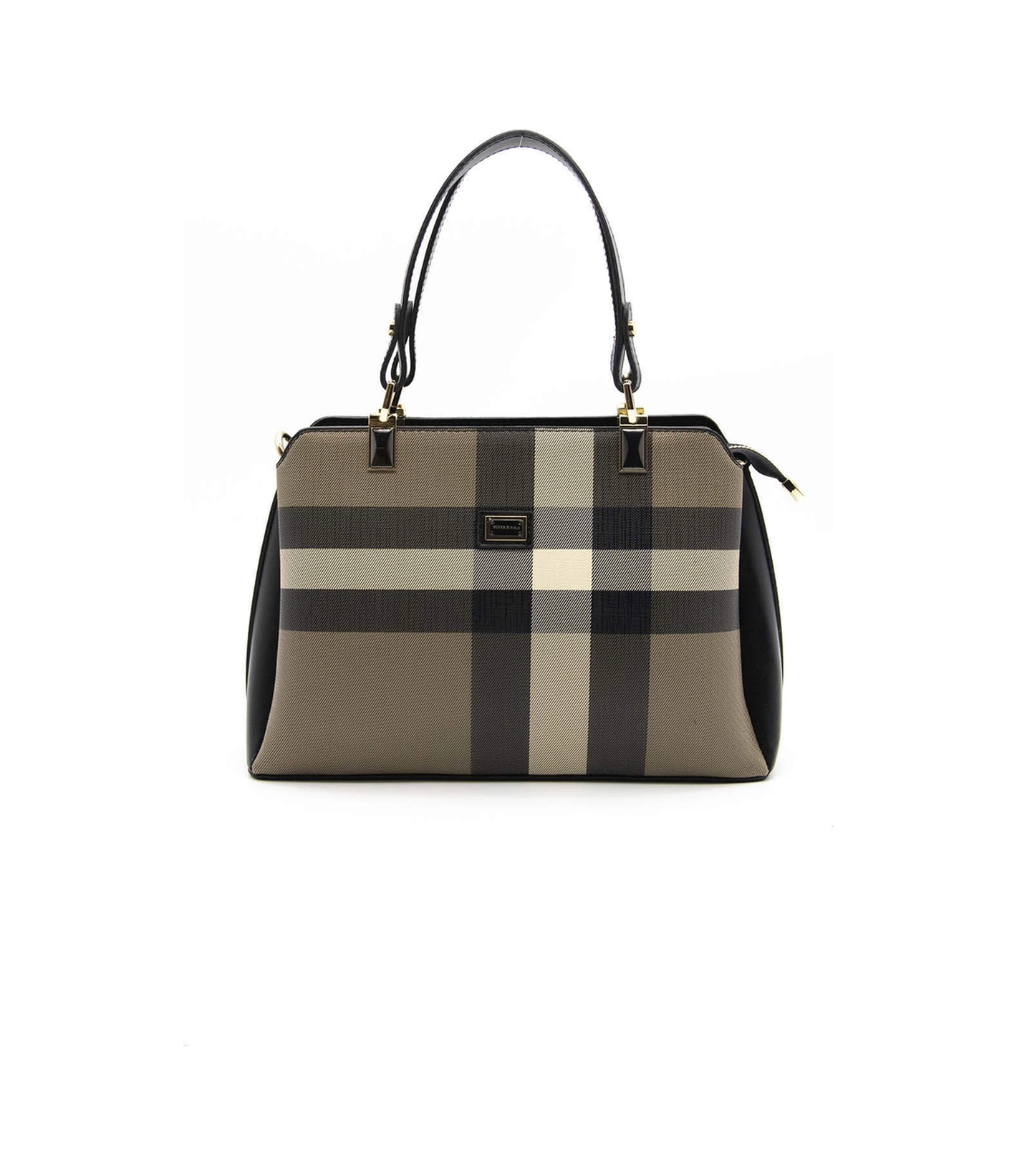 Silver Polo Kadın El Ve Çapraz Çanta 972 Kahverengi - Siyah