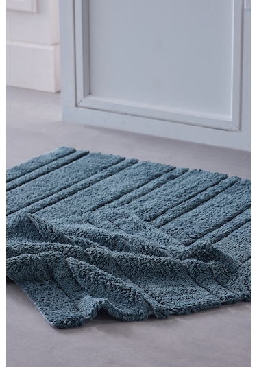 Doquhome Pera Banyo Paspası Petrol 60x100cm Petrol