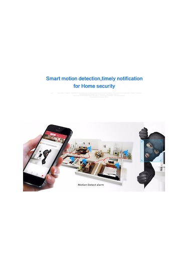 Skycity Küçük Boyutlu 1080p Hd Gündüz/gece Görüşlü Kablosuz Güvenlik Kamerası - Hareket Algılama Ve Akıllı Uyarı Özellikli Ev/ofis İzleme Kamerası