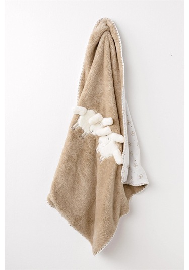 Andywawa Bebek Tinny's Sheep Peluş Battaniye Bej Ac26168 Beige