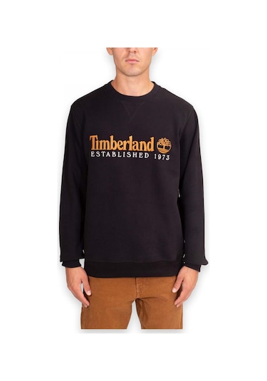 Timberland Tb0a27hc Wwes Crew Neck Sweat Rglr Siyah Erkek Sweatshirt