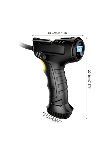 Fortunelane 25l/dk Hızlı Akıllı Pompası, Dijital Manometre, Otomatik Kapanma, Led Işık, 4 Birim, Kablosuz, Aracınız İçin