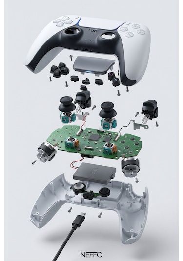 Ps5 Dualsense Oyun Kolu Joystick Playstation 5 Tam Uyumlu Muadil