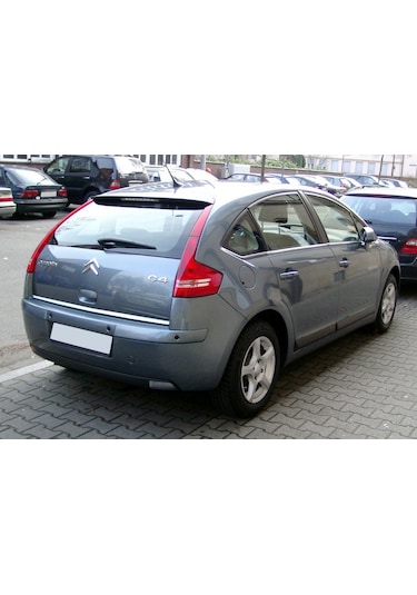 Citroen C4 Hb Formlu Krom Bagaj Alt Çıtası 2004-2010 P. Çelik N11.1903