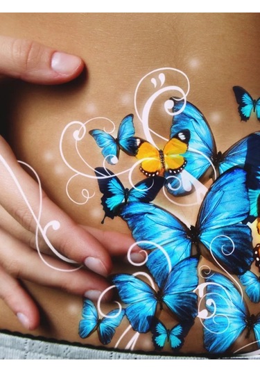 Gregorange 3d Dekoratif Kelebekler, İç Mekan Çıkartmaları, 12 Adet, Dekor 225302147 Gri