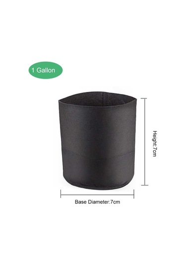 Jeehugo 1 Galon 5'li Paket Bitki Yetiştirme Çantası, Dışarı/içeri Uygun, Isı Yönetimi, Sağlıklı Büyüme, Tezgah Ve Bahçe Kullanıma Uygun