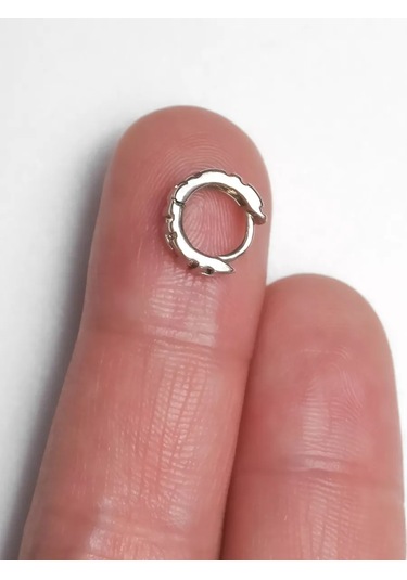 Markiz Desenli Küçük Gümüş 925 Küpeler 16790021 Diğer