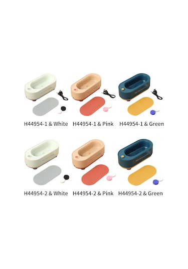 Leezsing Yeşil Mini Taşınabilir Ultrasonik Temizleyici - Gözlük, Mücevher, Saat Ve Lensler İçin - Pil Gerektirir Aaa Pil Yok + Rastgele Renkli Lens Kabı