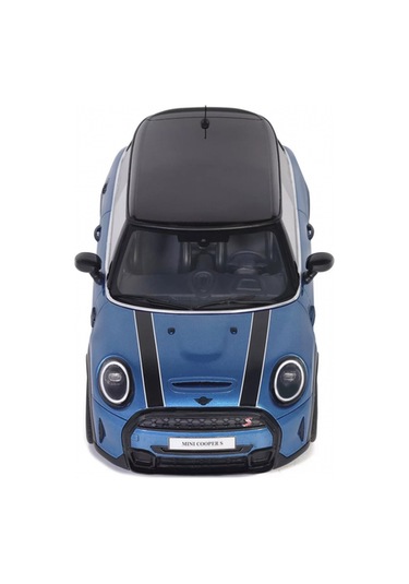 Otto Models Ot982 1/18 Mini Cooper S Island Blue + White Stripes 2021