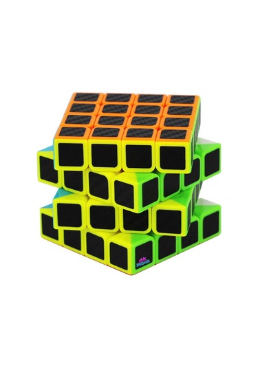 Qiyi Qiyuan S 4x4 Karbon Fiber Zeka Küpü Akıl Küpü Rübik Küp