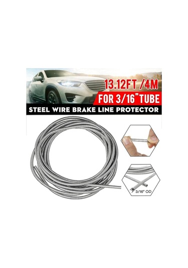 4m Paslanmaz Çelik Fren Hortumu Koruyucu 316 İnç Fren Hortumu Pas Önleyici Ve Taş Koruyucu Rulo