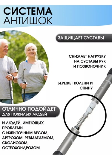 Finpole Nordic Yürüyüşü İçin Katlanabilir Trekking Sopaları 185524446 Mavi