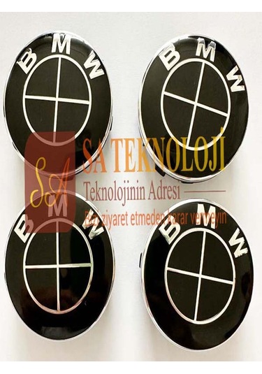 Bmw Jant Göbeği Logo 56mm Fullsiyah 5,6cm