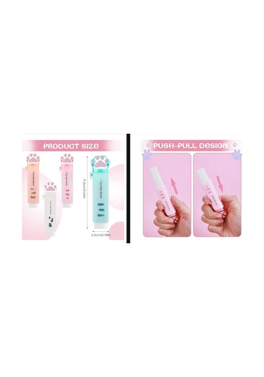 Pati Silgi Pvc Kırtasiye Hediyelik Gift Kedi Pençe Turuncu Kurşu