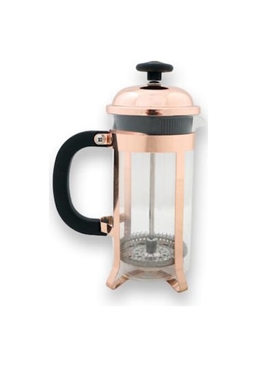 EPİNOX KALİTELİ FRENCH PRESS 350 ML LÜX KIRMIZI ALTIN (DÜZ-350B)