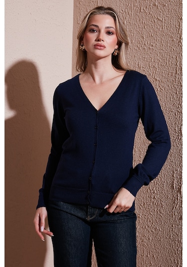 Fashion Friends Bayan Hırka 25k0781k1 Lacivert Lacivert Fashion Friends Bayan Hırka 25k0781k1 Lacivert Lacivert