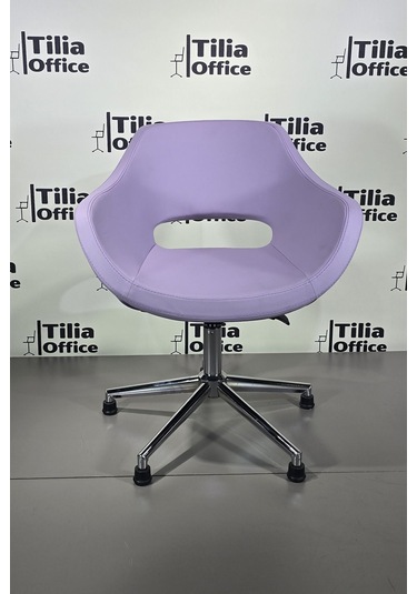 Monaco Çalışma Kesim Koltuğu Konik Sabit Ayak Lila
