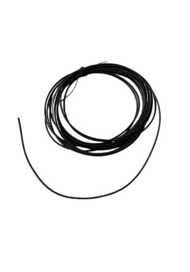 Gerçek Deri Yuvarlak Deri Sırım 20 Metre Siyah 4 Mm