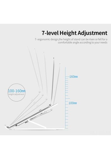 Teltree 11-17 İnç Dizüstü Bilgisayar Ve Tablet Ayaklığı - 6 Seviye Yükseklik Ayarlı, Çalışma Masası Isıtma Dağıtıcı, Abs+alüminyum Alaşımlı, Pembe