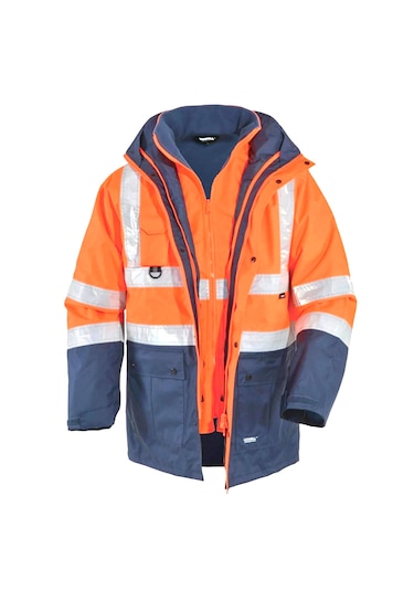 Vizwell 5in1 Parka Neon Turuncu Neon Turuncu - Lacivert