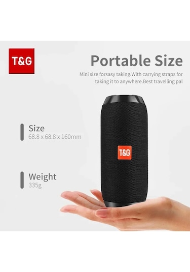 Tg117 Bluetooth Hoparlörler Taşınabilir Kablosuz Ses Kutusu Açık Su Geçirmez Flower Green 800mah
