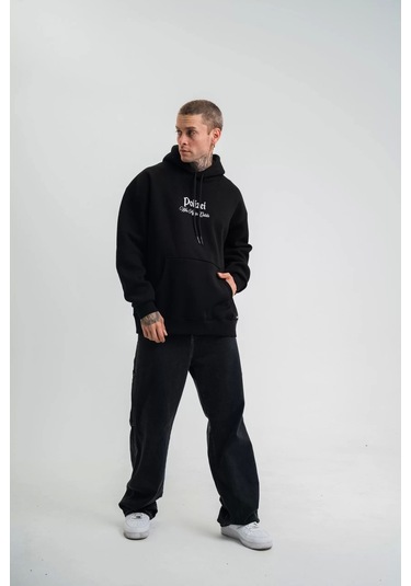 Antrasit Kışlık Oversize Charlie Luciano Sweatshirt. Antresit