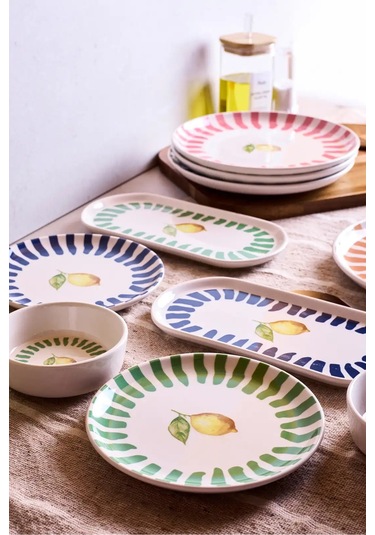 Limone 10 Parça 4 Kişilik Kahvaltı Takımı Cokrenklı Çok Renkli