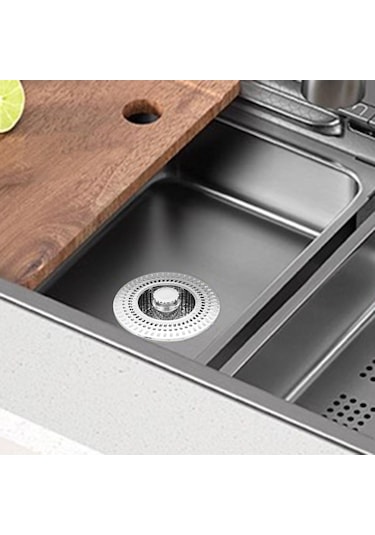 Suntek Lavabo Basın Çekirdek Tahliye Kolaylık Etkili Yedek Gümüş