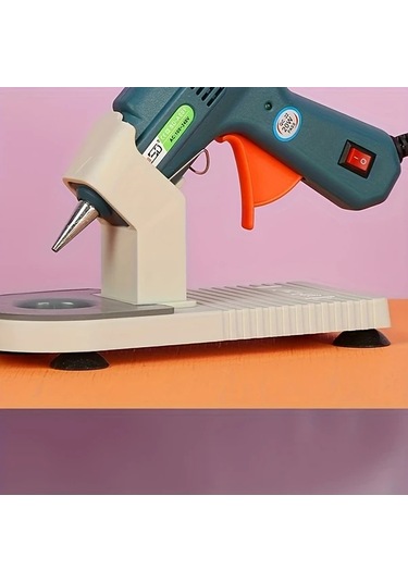 Dashanshop B Yapıştırıcı Tabanca Tutucu Tabanı - Kare Ve Yuvarlak Bağlantılı, Kaymaz Taban, Tüm Tabancalarla Uyumlu