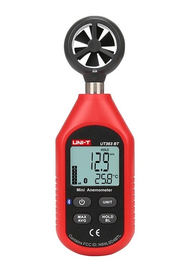 Uni-T Ut363Bt Bluetooth Mini Dijital Rüzgar Ölçer Anemometre