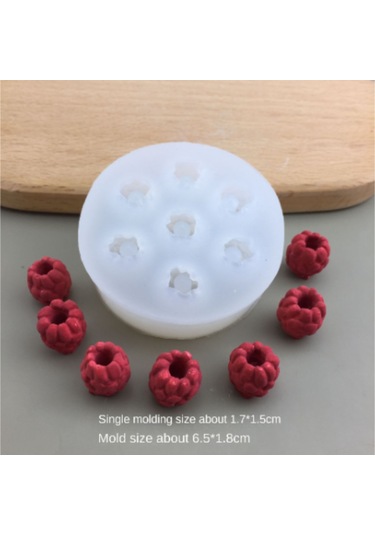 Yuntech01 7 Hücreli Silikon Frambuaz Kalıbı - Çikolata, Jöle, Reçine Ve Hamur İçin Dayanıklı Yemek Grubu Kalıp Şeffaf