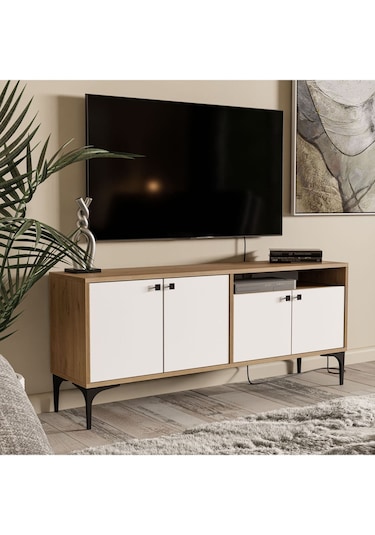 1548 Artemıs 139 Cm Tv Ünitesi Sepet-beyaz