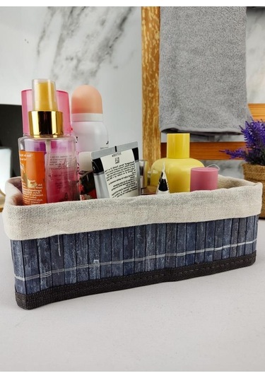 Digithome Bambu Çok Amaçlı Saklama Kutusu Düzenleyici Küçük Boy Organizer Gri 25x15x8 Cm - Cl-6007-2