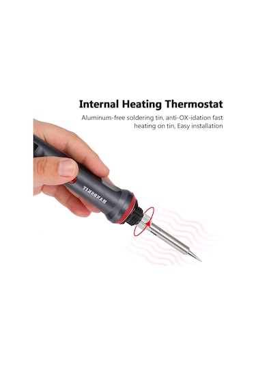 Handskıt 90w Ayarlanabilir Sıcaklık Led Dijital Havya Seti Siyah