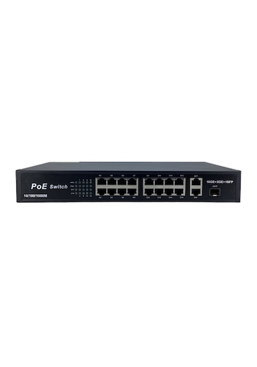 Longline 16 Port Gigabit PoE Switch 2 Uplink 100/1000Mb + 1 SFP 250W