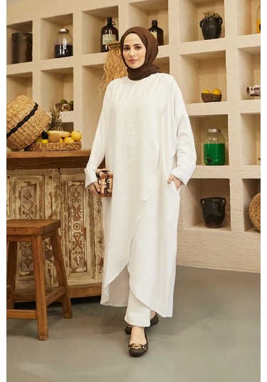 Neways 6394-standart Tunik Beyaz