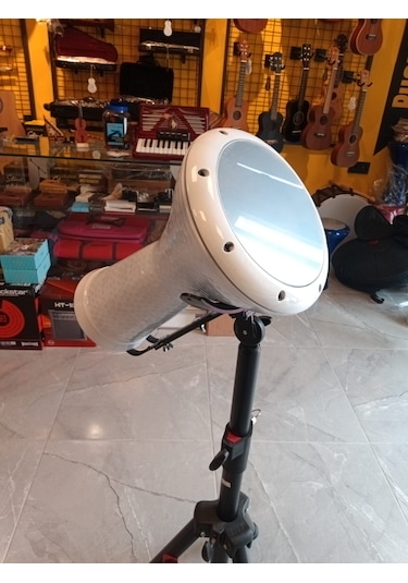 Darbuka Döküm Kaliteli Beyaz - Akort Ayarlı Taşıma Çantası + Metod