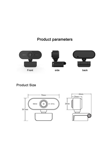 Sones Hd-u01 1080p Usb Kameralı Mikrofonlu Web Kamerası